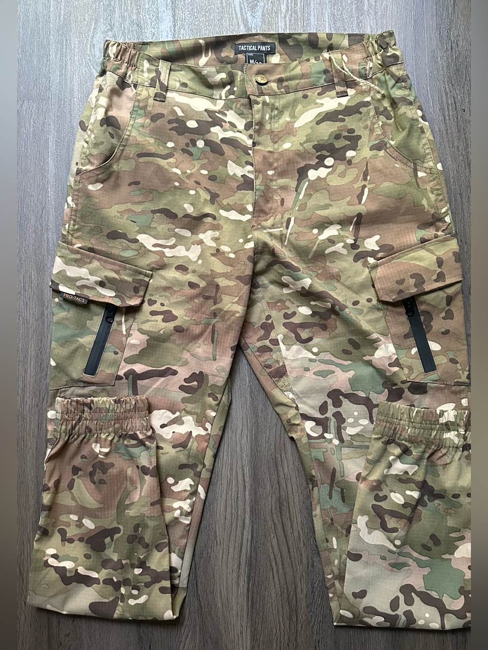 Tactical Cargo - Camo Camouflage Men’s Pants - M / 32